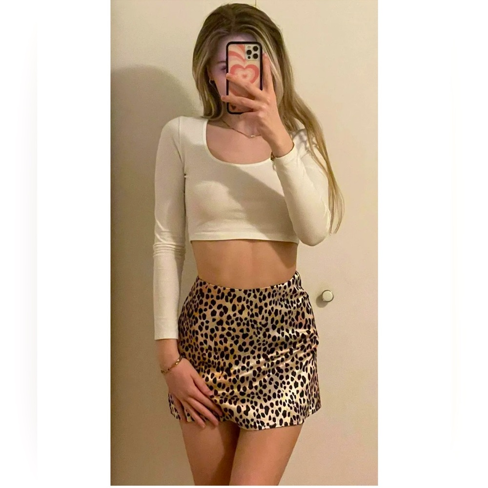 Princess Polly cheetah jemima skirt